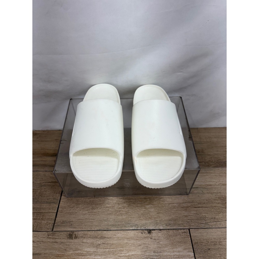 Nike Calm Slide Sail White Men 8 Women 9 Sandals DX4816-100 - Picture 3 of 9